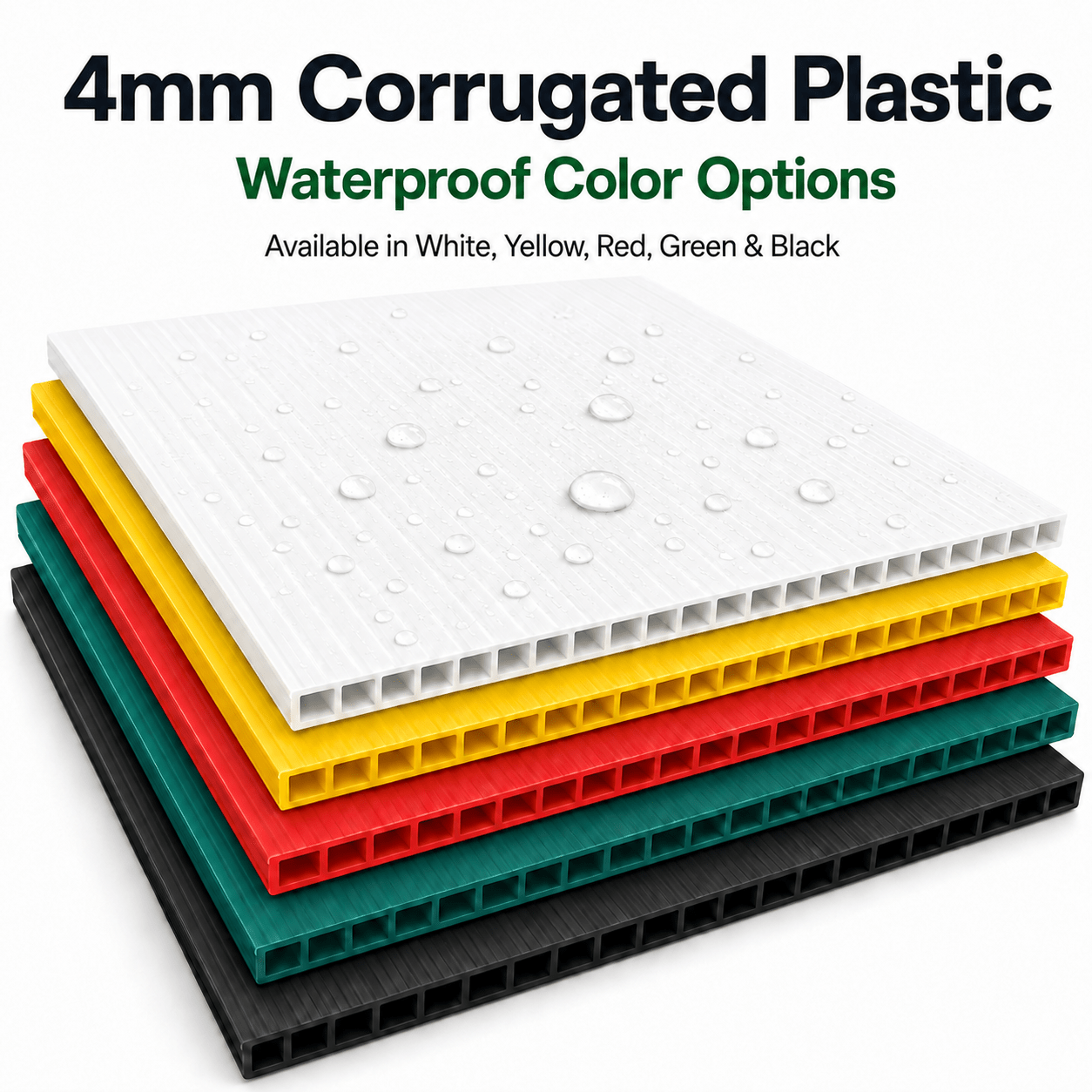 12" Round Corrugated Plastic Yard Sign Blank
