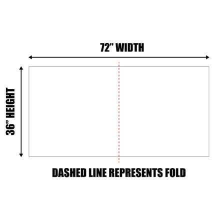 3'x6' Custom Foldable Road Sign