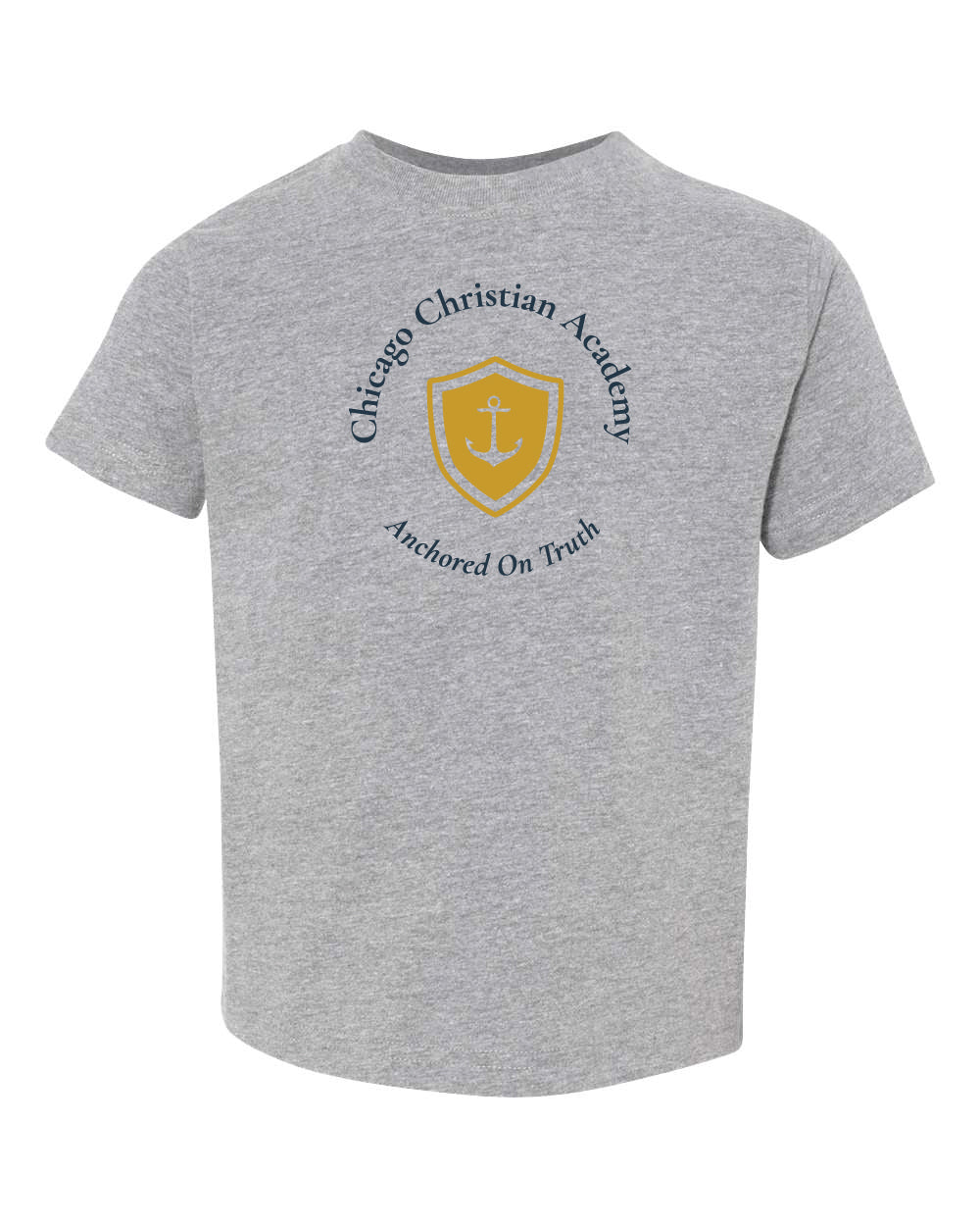 Chicago Christian Academy - Rabbit Skins TODDLER Heather Tee
