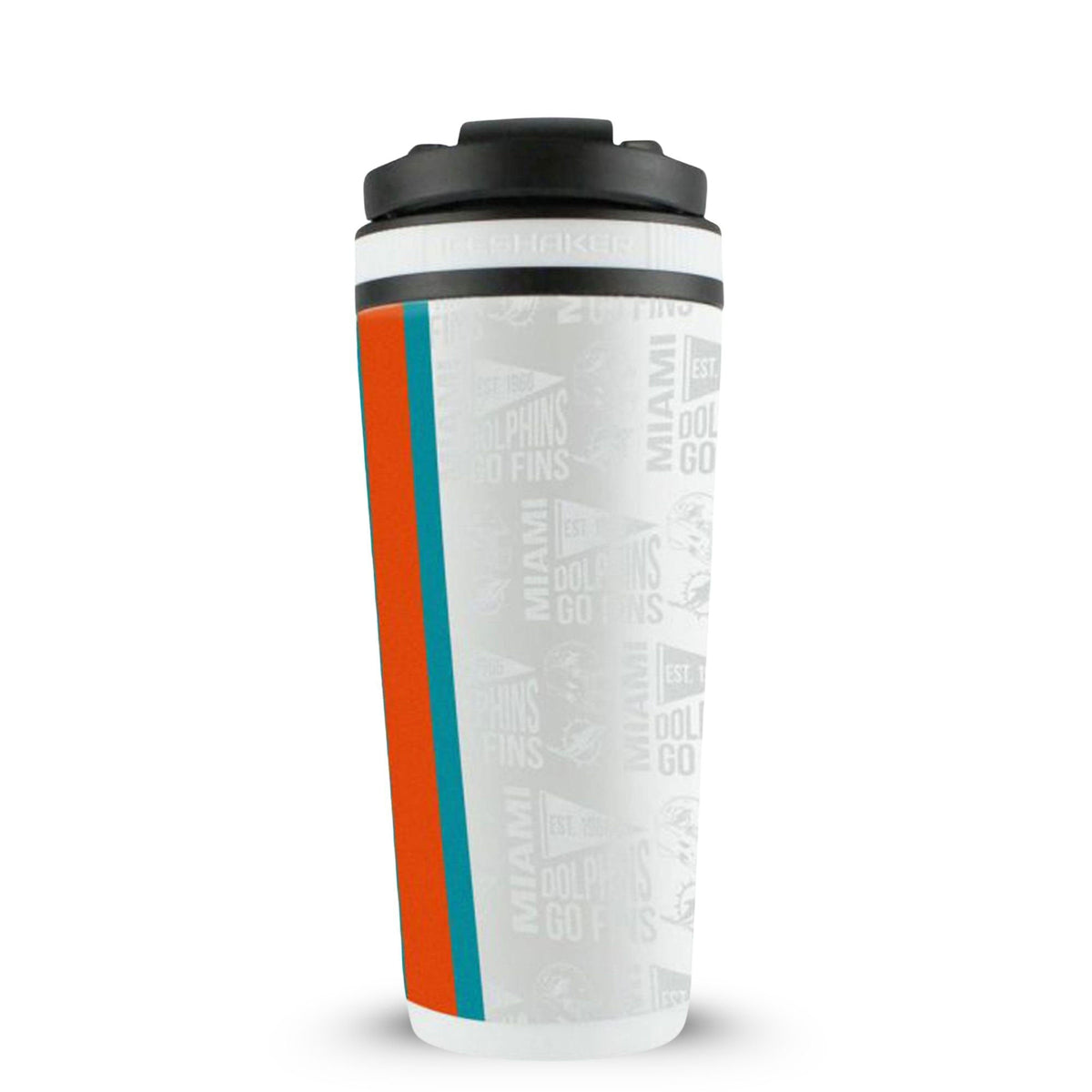 Officially Licensed Miami Dolphins 26oz Ice Shaker