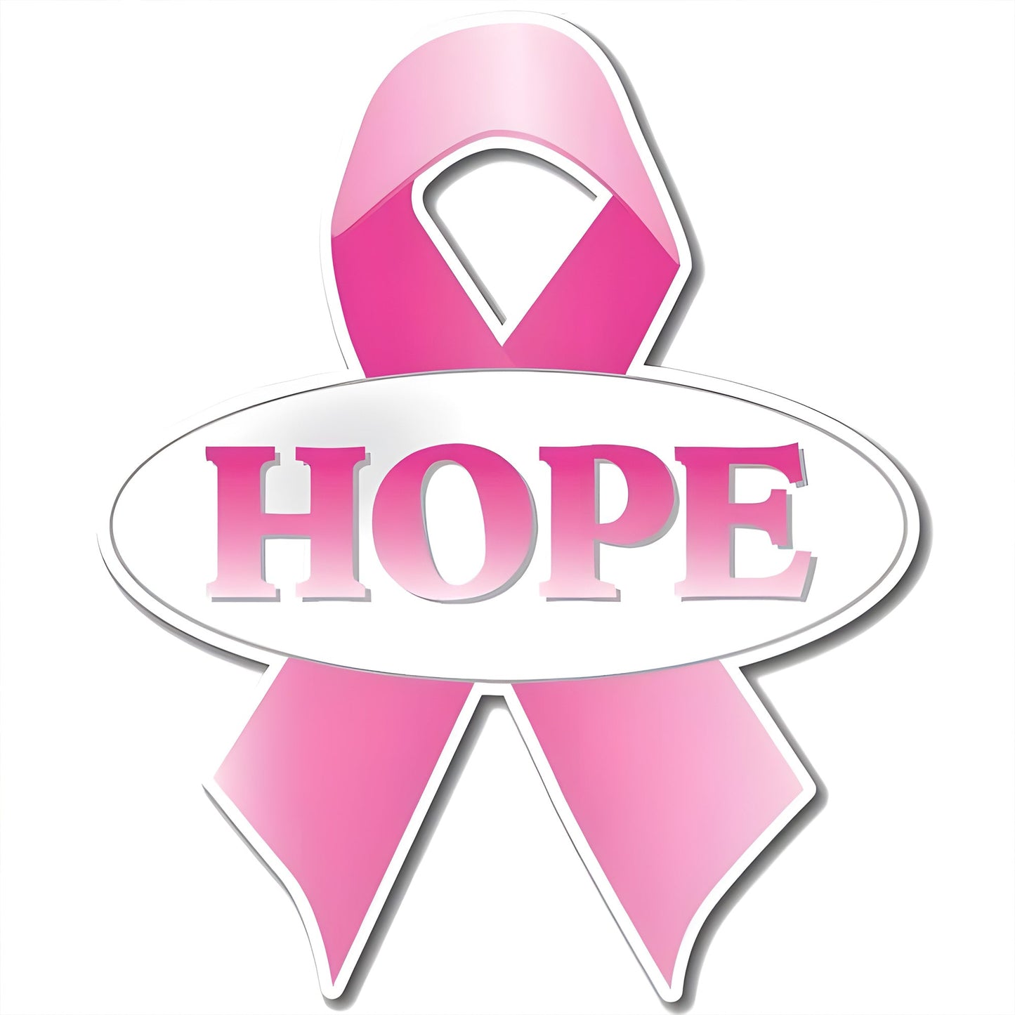 Breast Cancer Awareness 'HOPE' Pink Ribbon Yard Sign