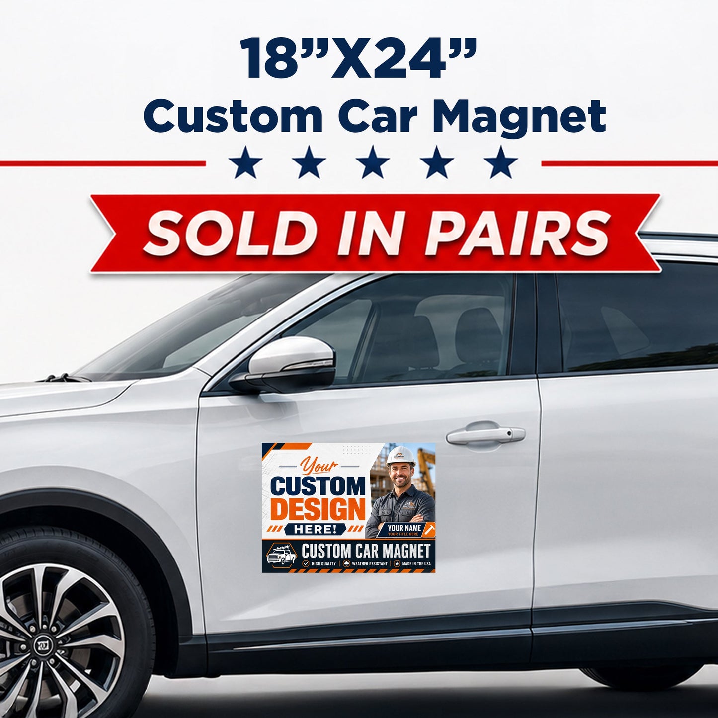 Car Door Magnet (Pair) 18"x24"