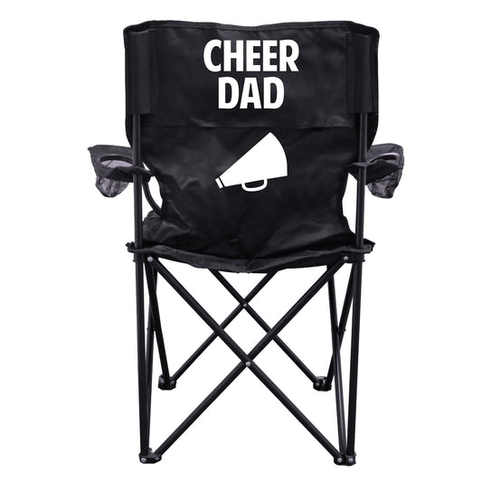 Cheer Dad Black Folding Camping Chair