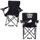 Cheer Mom Black Folding Camping Chair