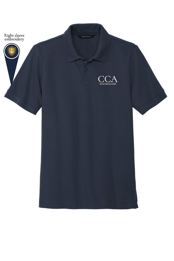 Chicago Christian Academy - Men's Mercer+Mettle Stretch Heavyweight Pique Polo