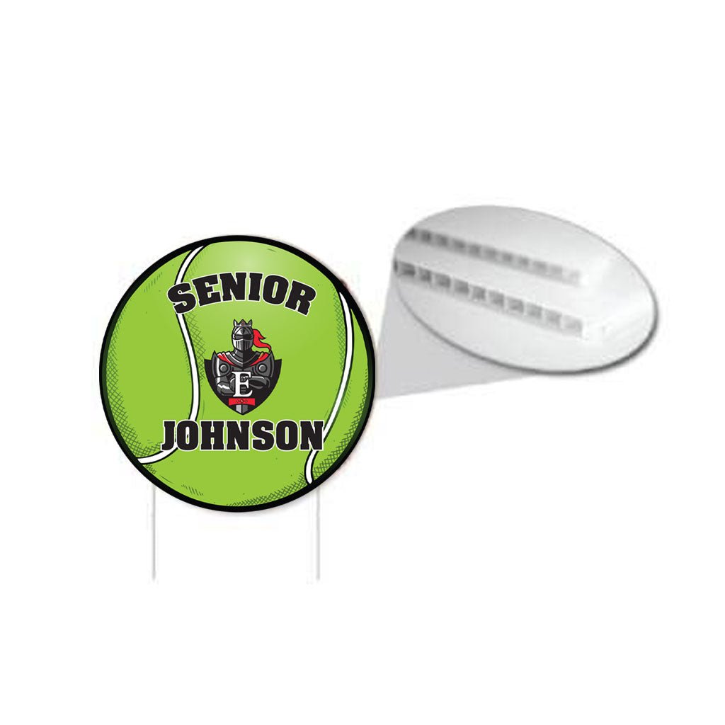 Custom 22" Tennis Player Name and Mascot Fence & Yard Signs