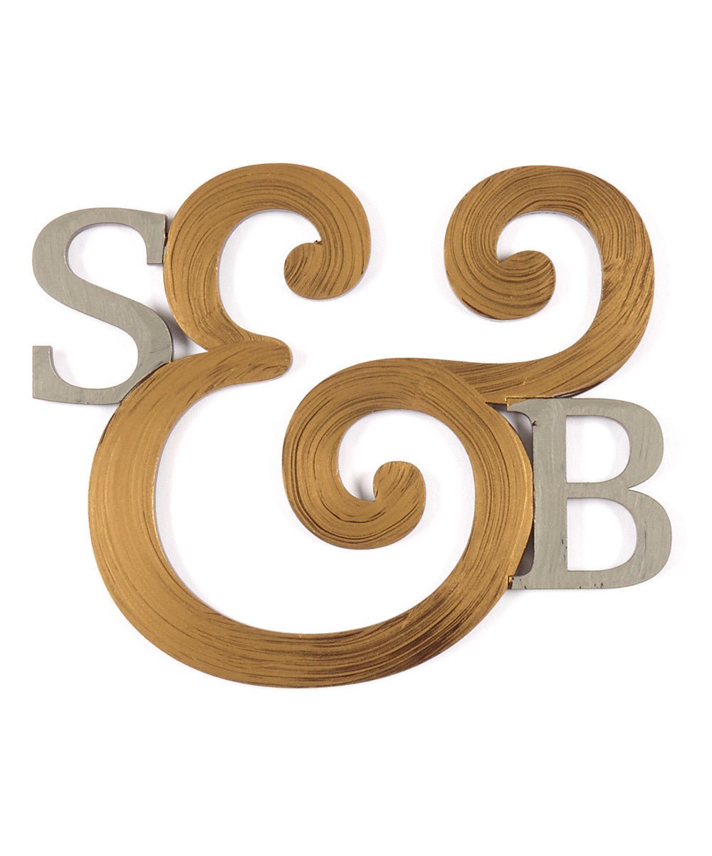 Custom Initial Ampersand Wall Decor
