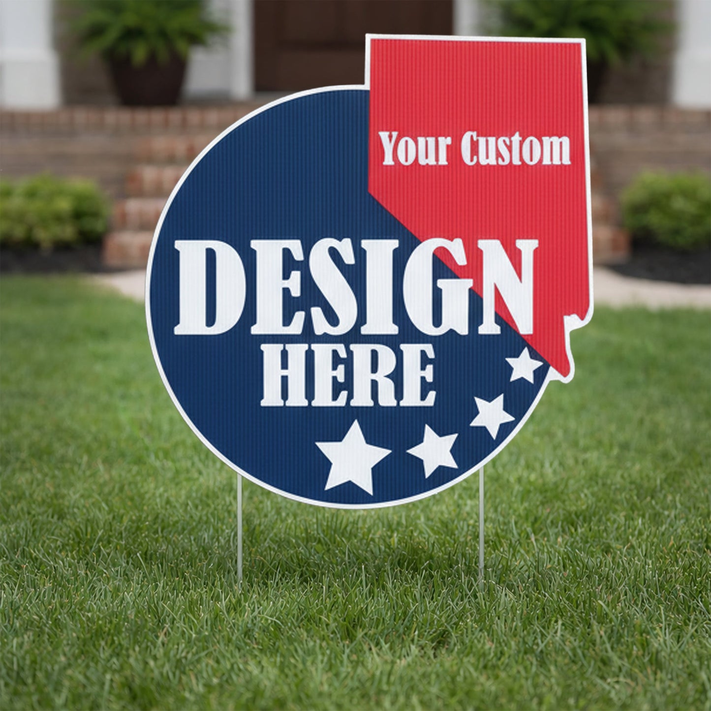 Custom - Nevada - State Shaped Yard Sign