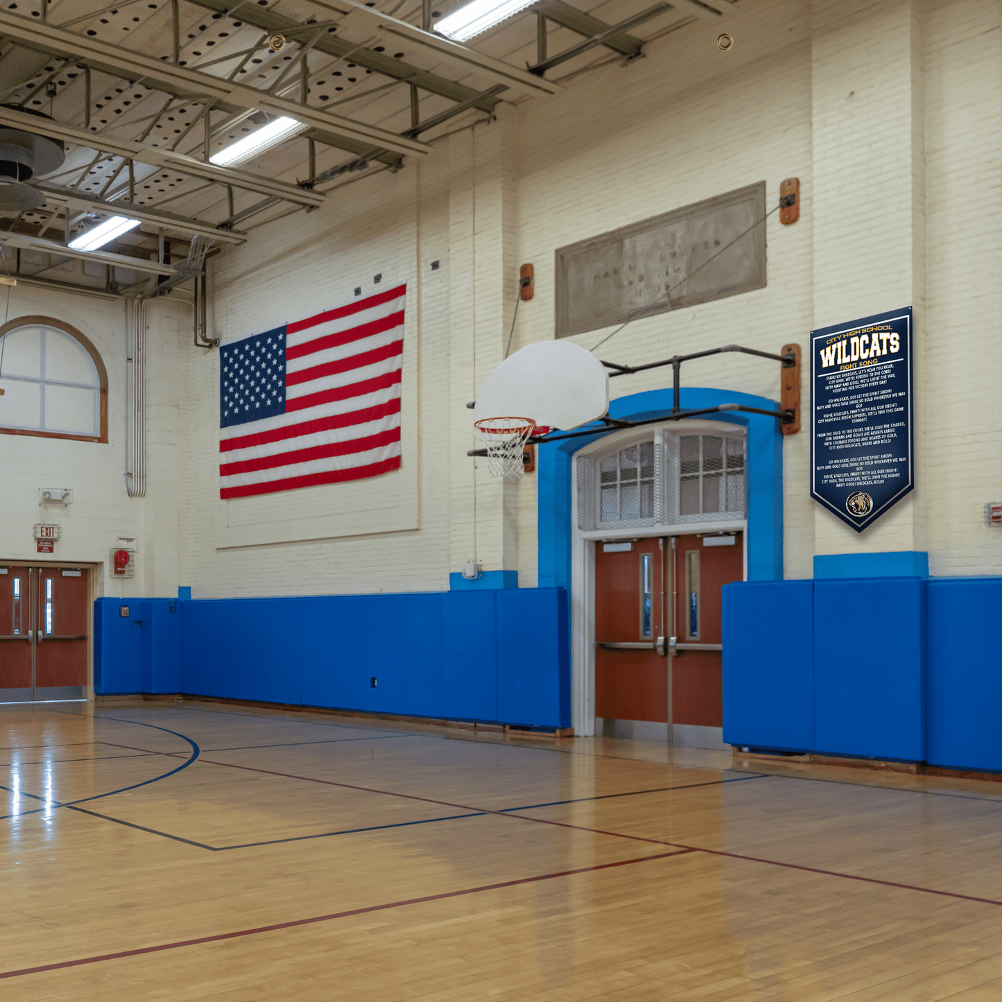 Custom School Fight Song Banners | Personalized Gym & Event Decor