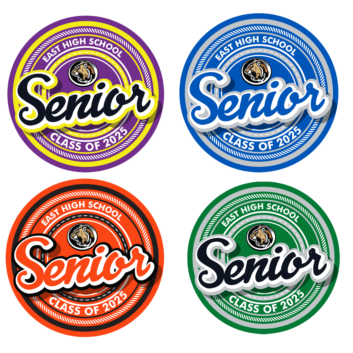 Custom Seniors 2025 Locker & Car Magnets