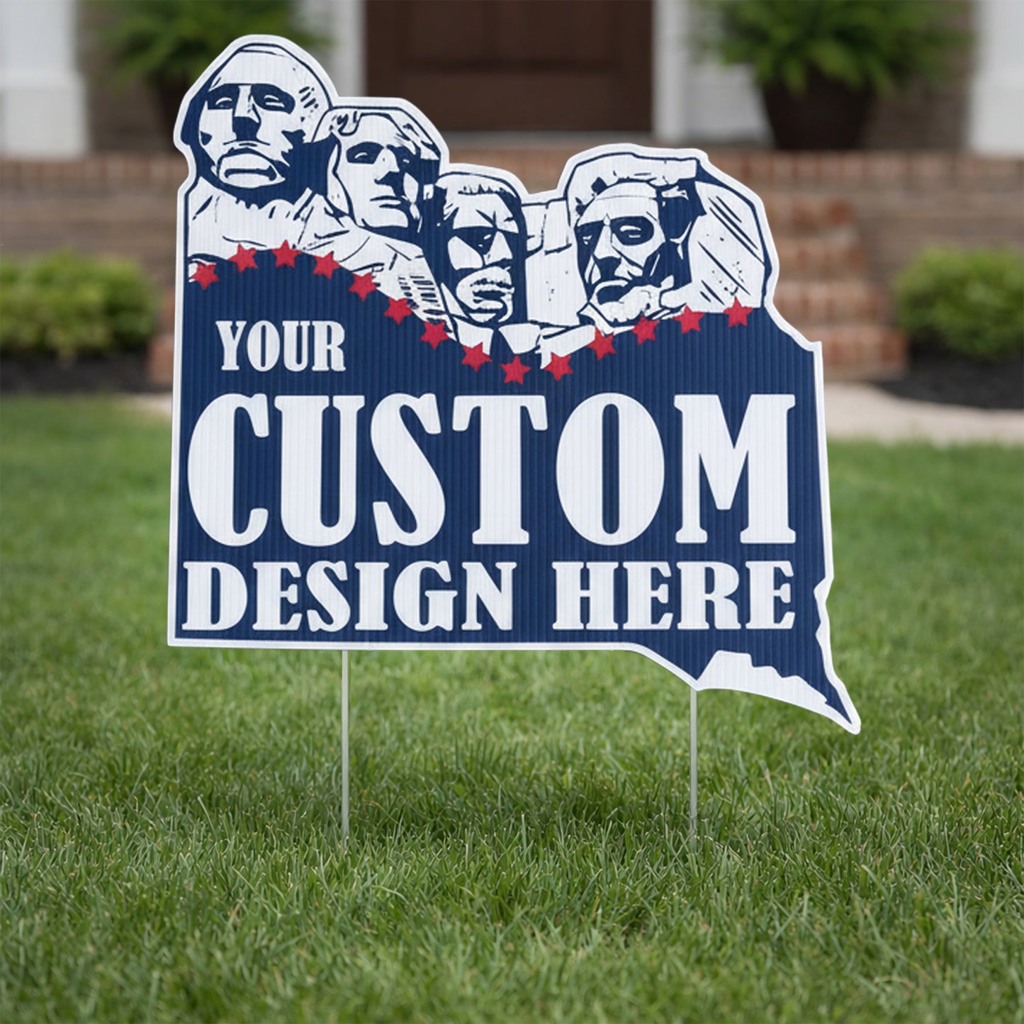 Custom - South Dakota - State Shaped Yard Sign