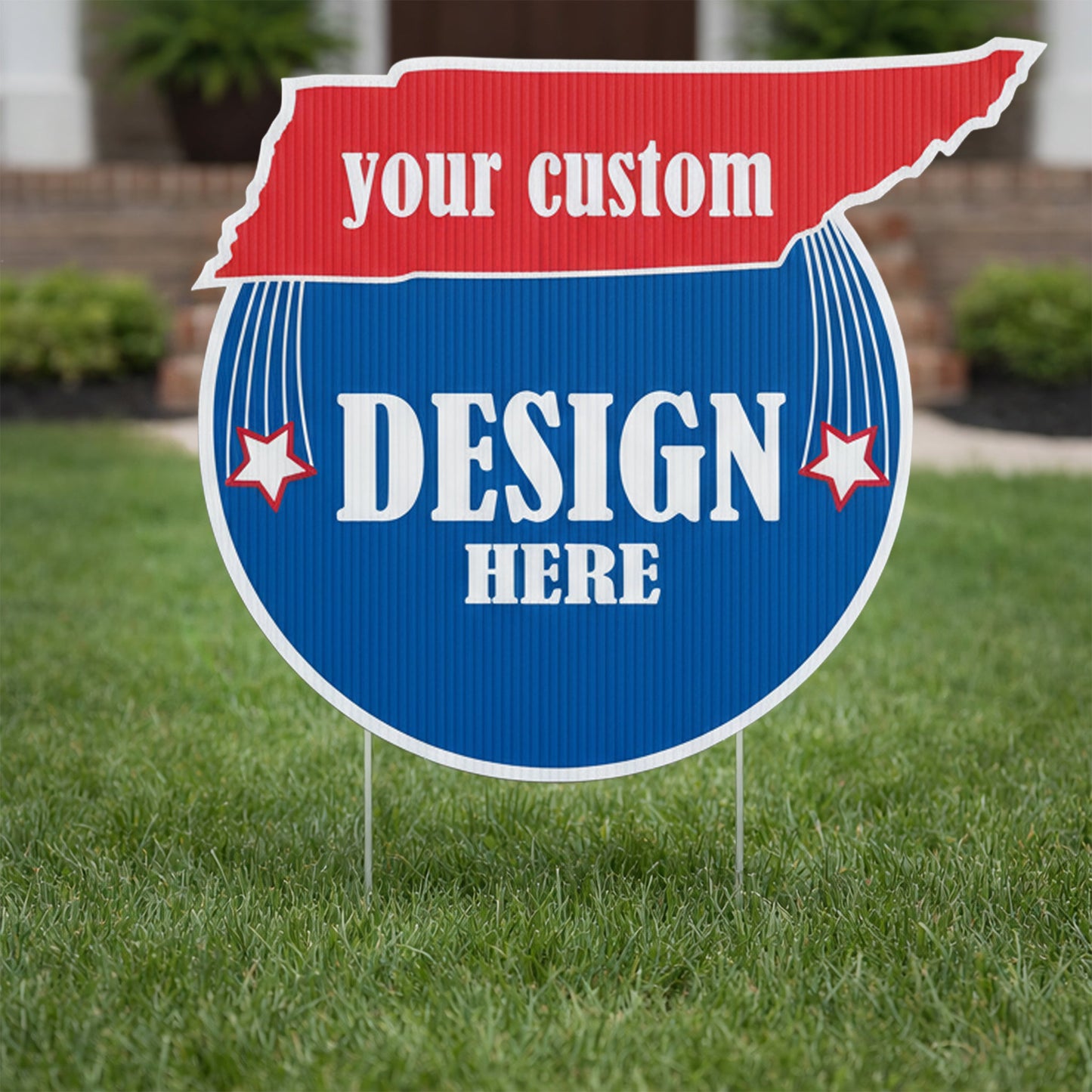 Custom - Tennessee - State Shaped Yard Sign
