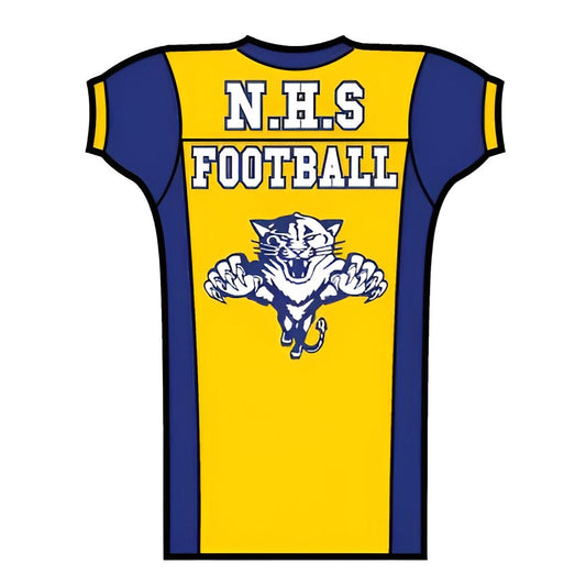Die Cut Football Jersey Cutout One Sided Yard Signs