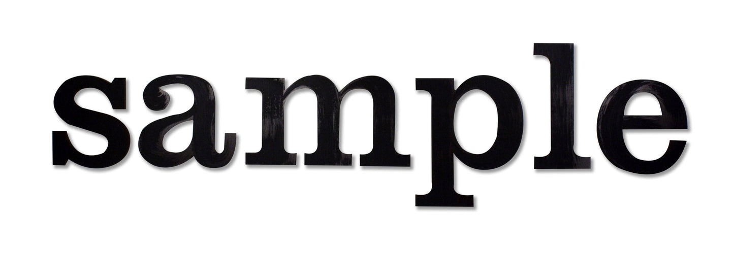 Hand Painted Custom Block Letter Wall Word