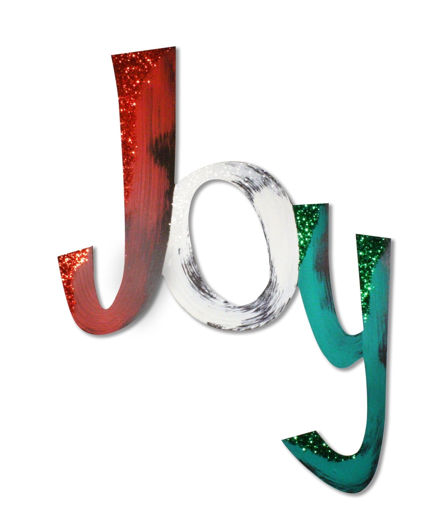Hand Painted Festive Joy Word Wall Art