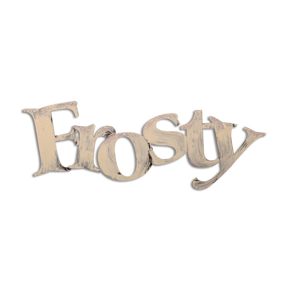 Hand Painted Frosty Wall Word