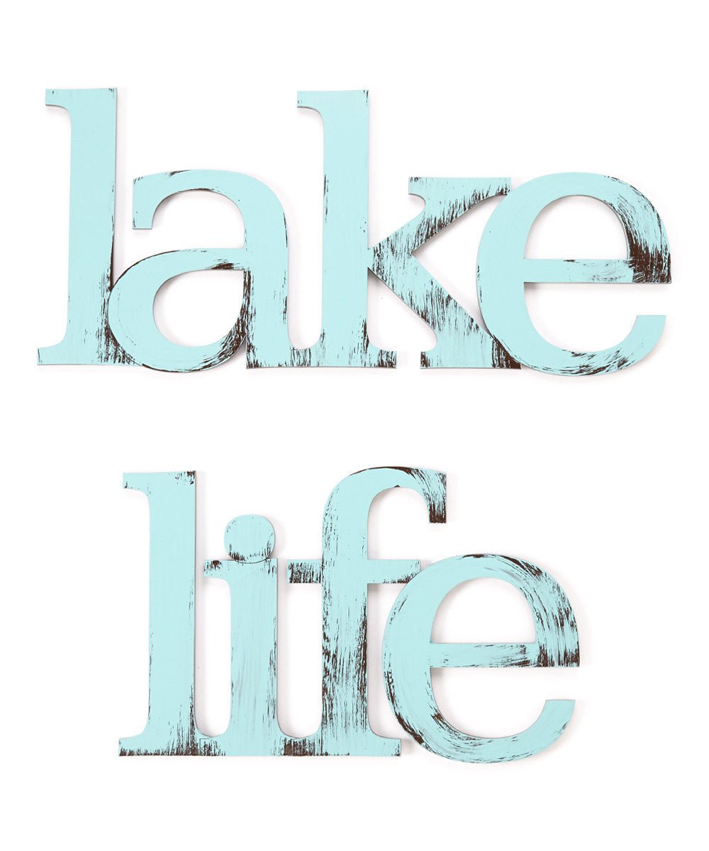 Lake Life Hand Painted Wall Decor