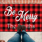 Personalized 'Be Merry' Christmas Door Mat