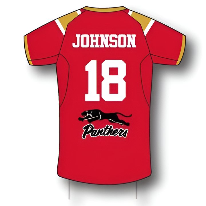 Rugby Jersey Cutout One Sided Yard Signs