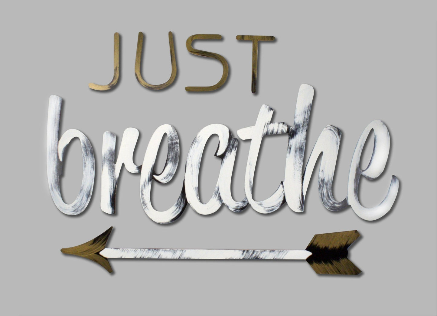 Rustic Just Breathe Wall Decor