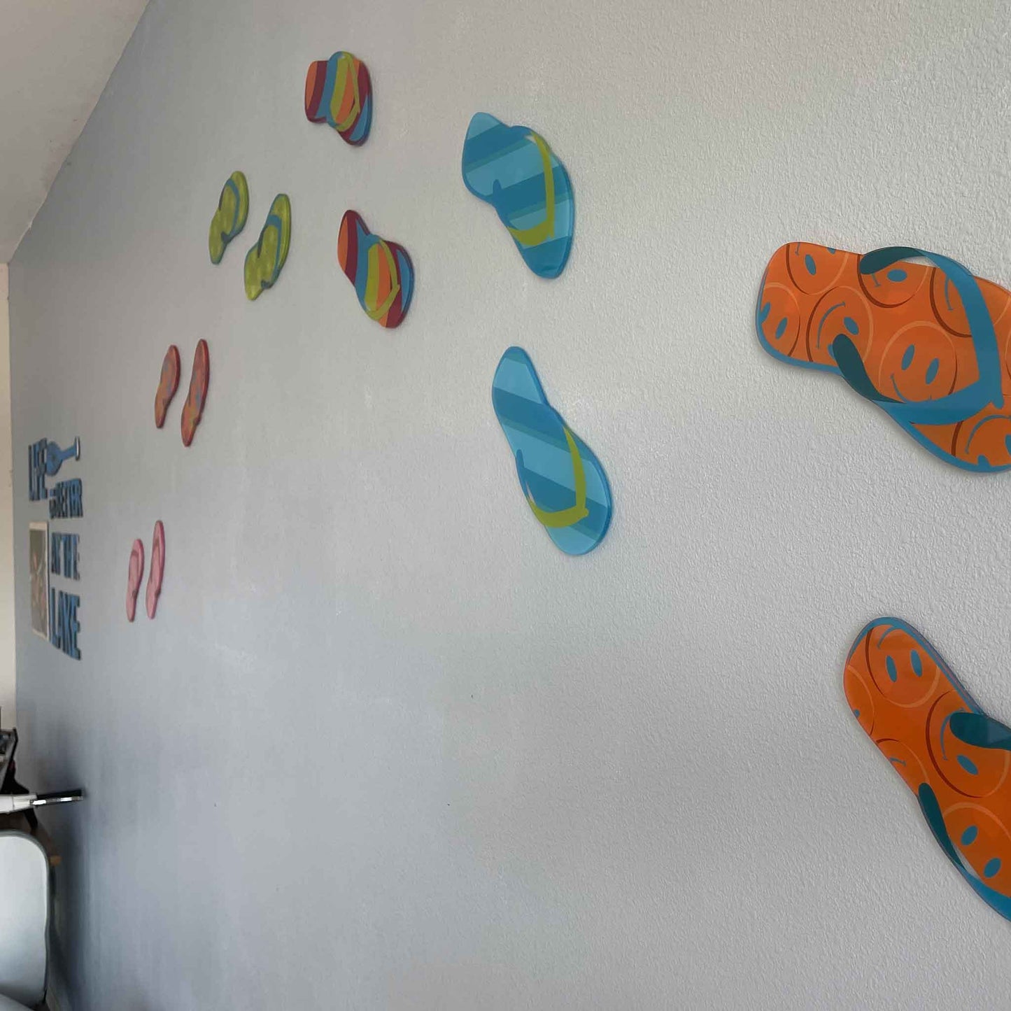 Sandal Wall Art, Original Print Under Acrylic Glass