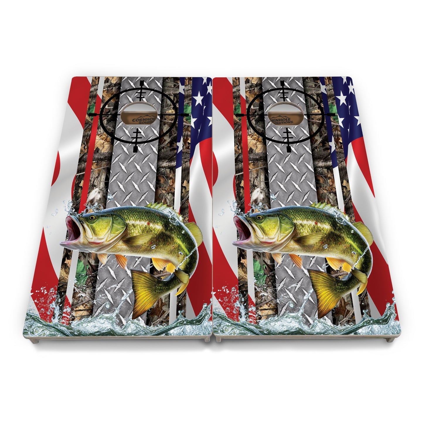 Scope Deer & Fish Cornhole Boards - Professional Tournament Series