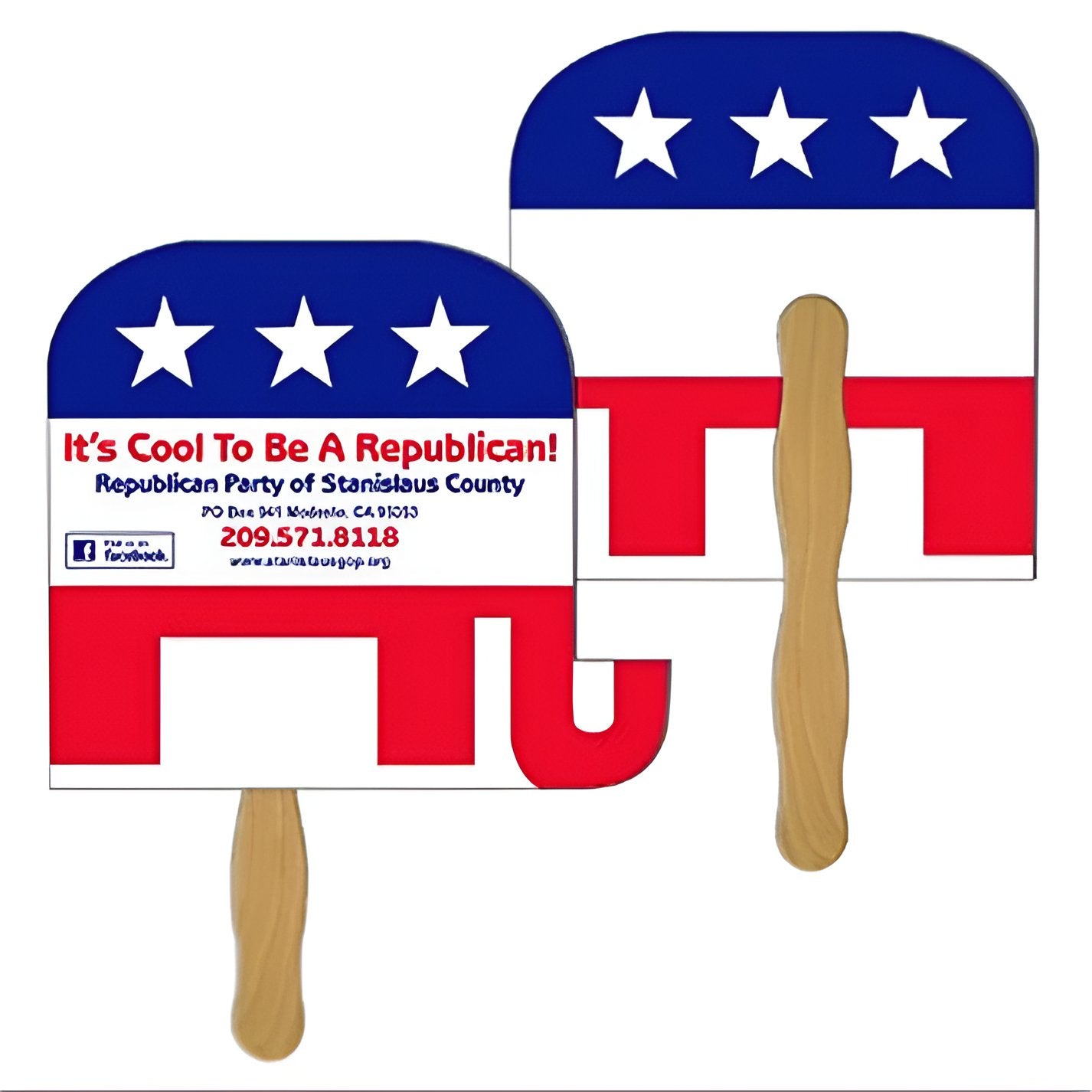 Shaped Custom Printed Hand Fans | Full Color