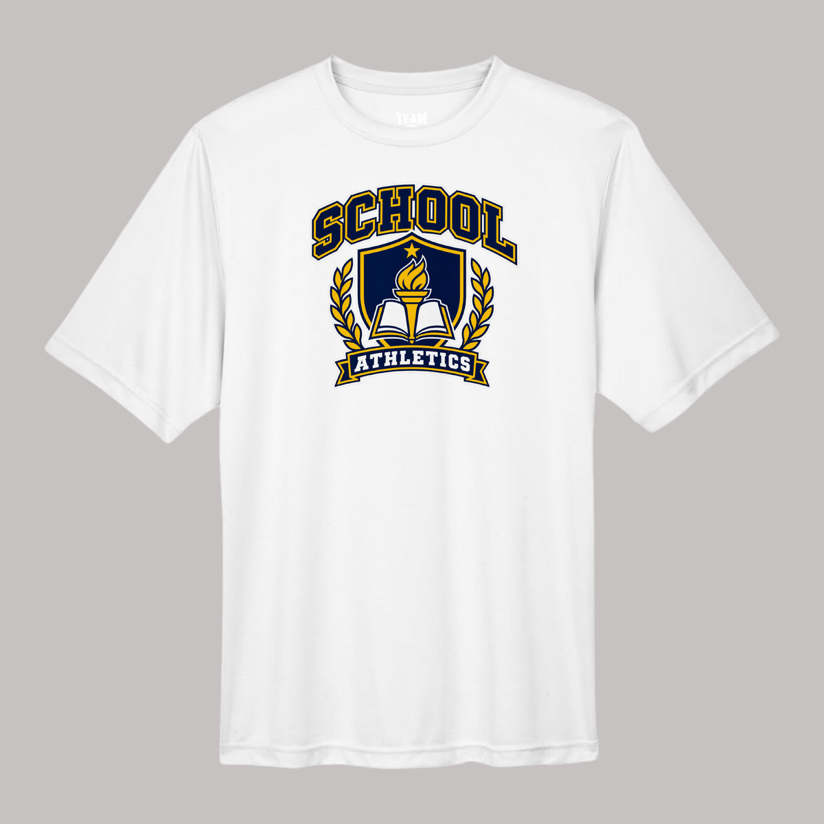Custom School Logo Dry Fit Shirt – Moisture Wicking Performance T-Shirt