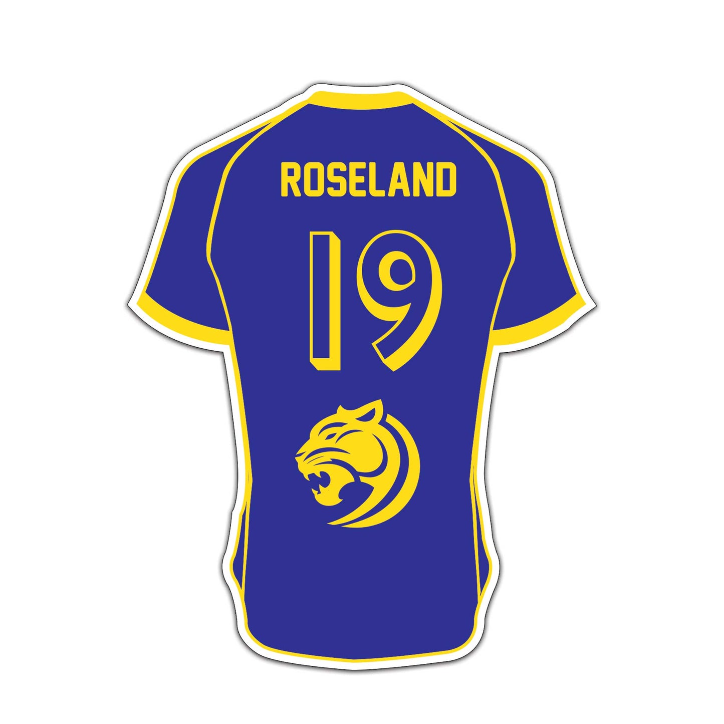 Soccer Jersey Cutout One Sided Yard Signs