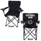 Softball Mom Black Folding Camping Chair