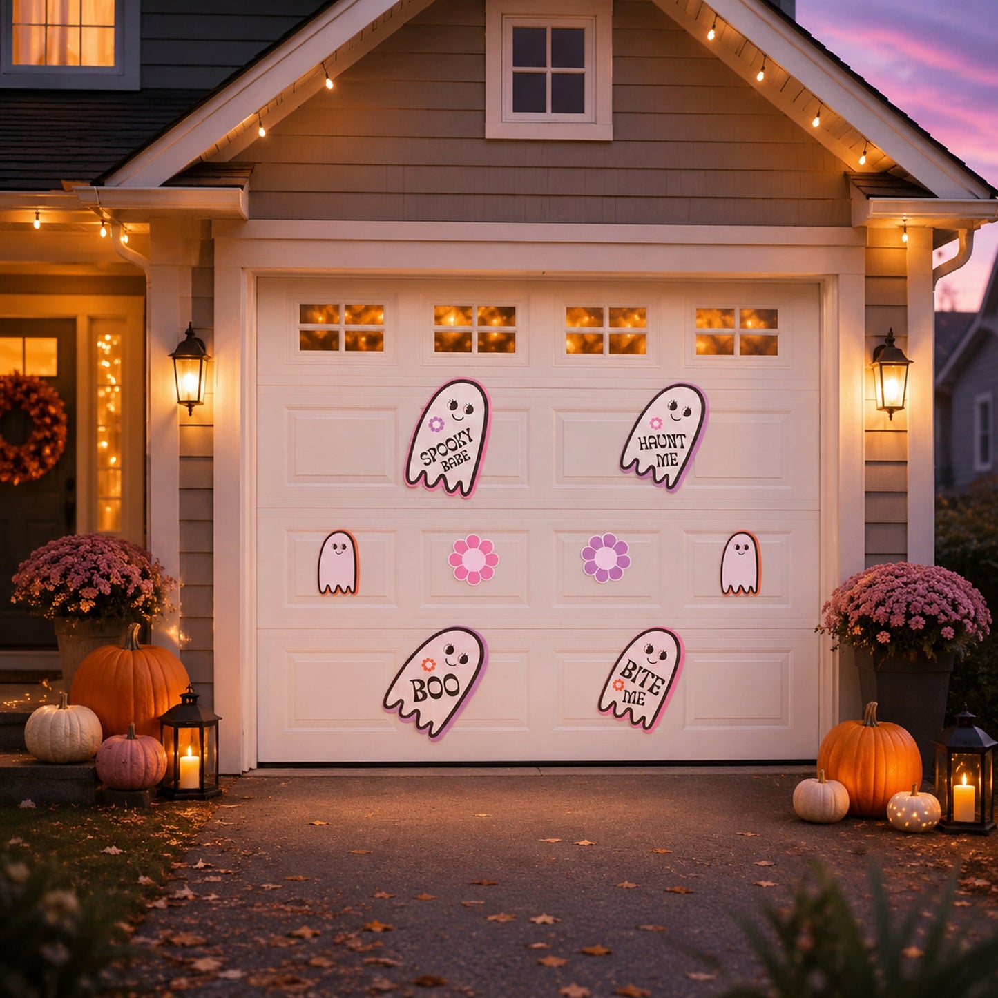 Spooky Babe Garage Door Magnets Set – 8 Halloween Designs