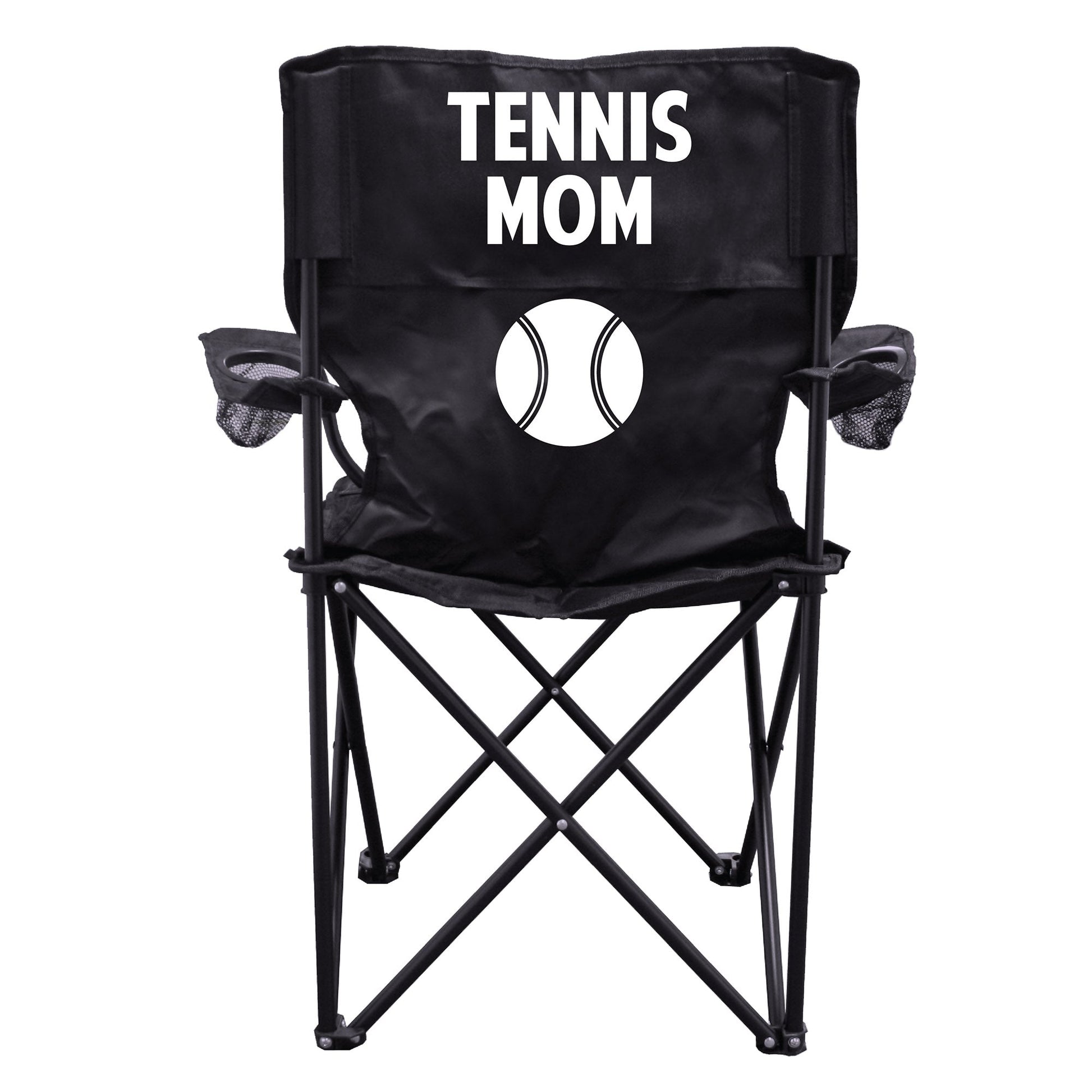 Tennis Mom Black Folding Camping Chair