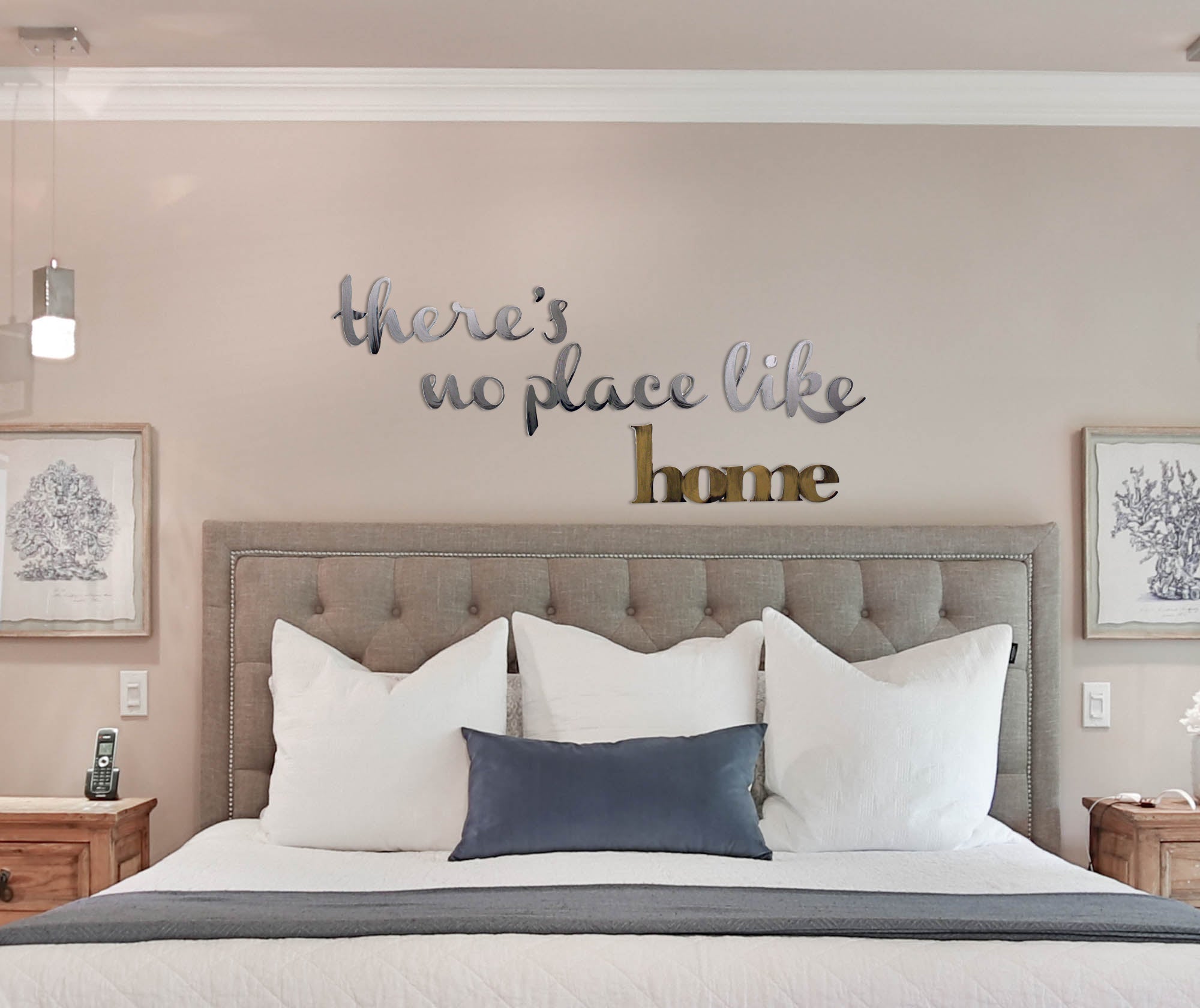 there's no place like home Hand Painted Wall Decor | Letter2Word ...