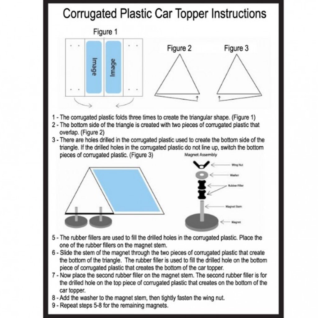 Trump Car Topper - 10"x30" Corrugated Plastic