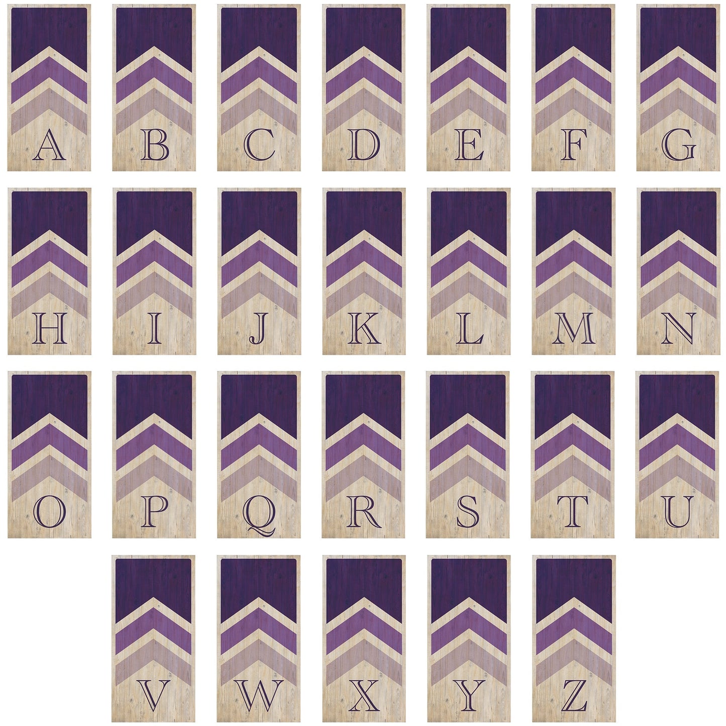 Wedding Arrows Cornhole Boards - Professional Tournament Series - Purple