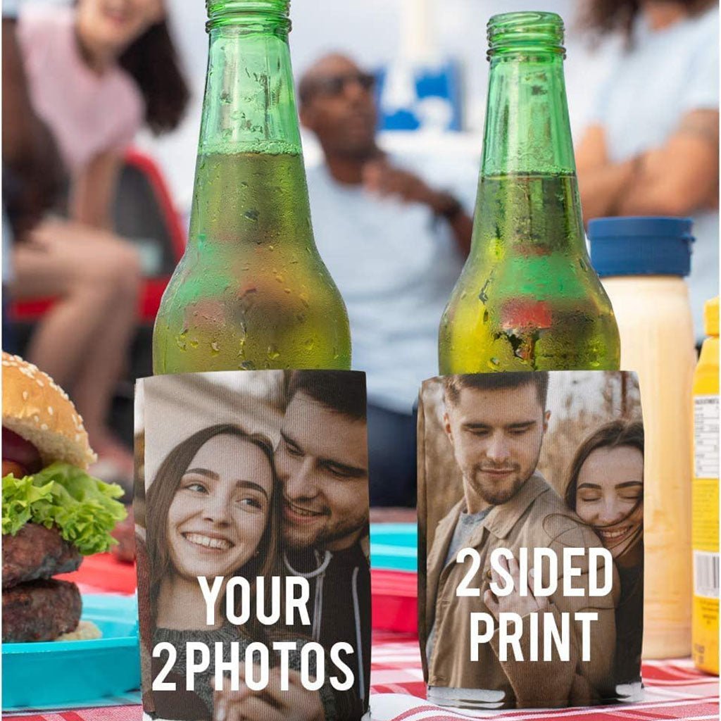 100 Photo Can Coolers and Photo Cupcake Toppers