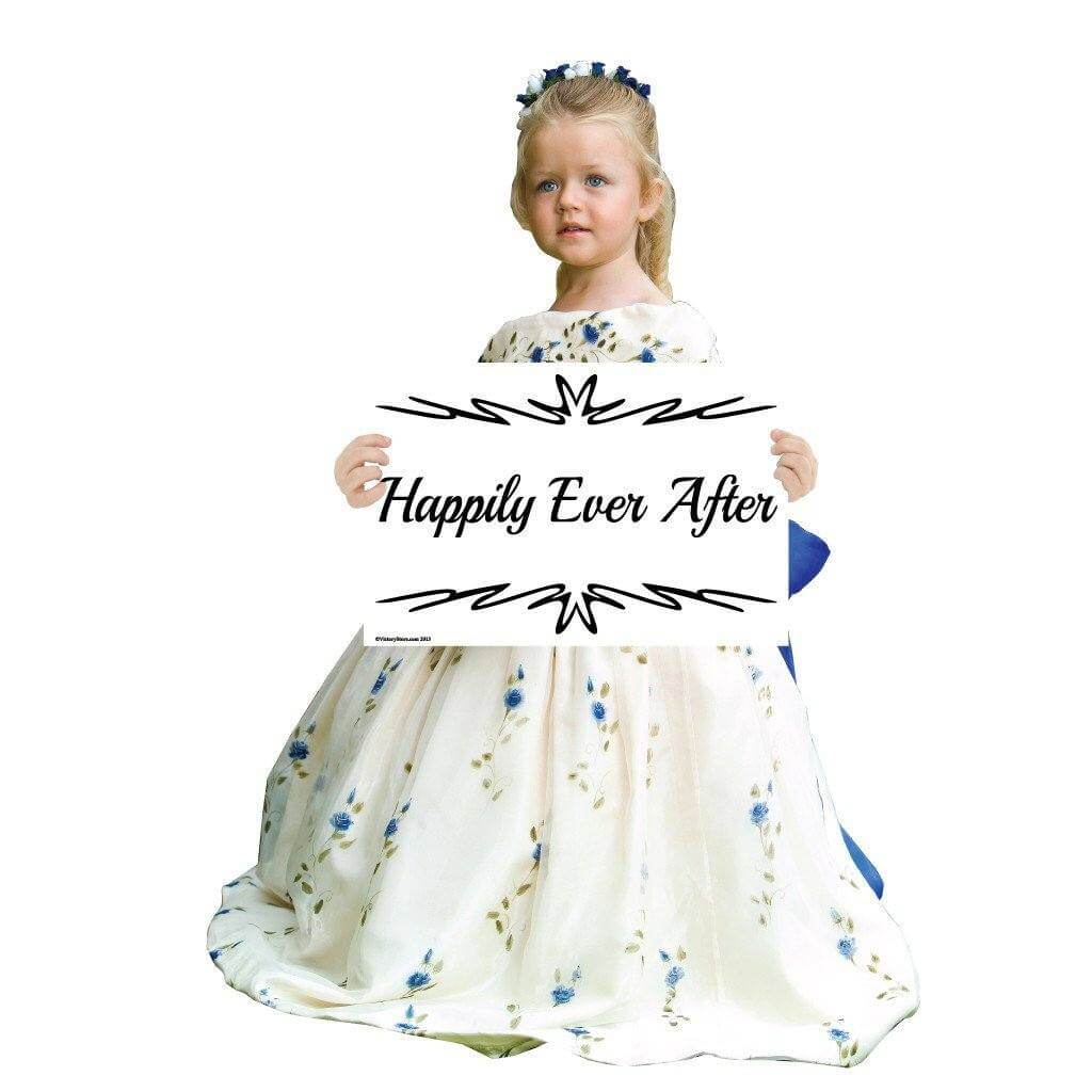 18"x24" Corrugated Plastic Yard Sign - 2 Sided Wedding Arrow Design with 2 EZ stakes