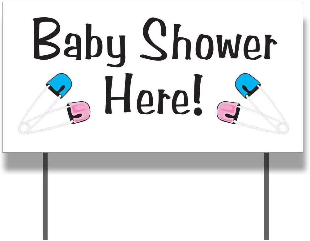 12"x24" Baby Shower Baby Announcement Yard Sign (12444)