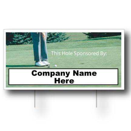 12"x24" Custom Golf Sign