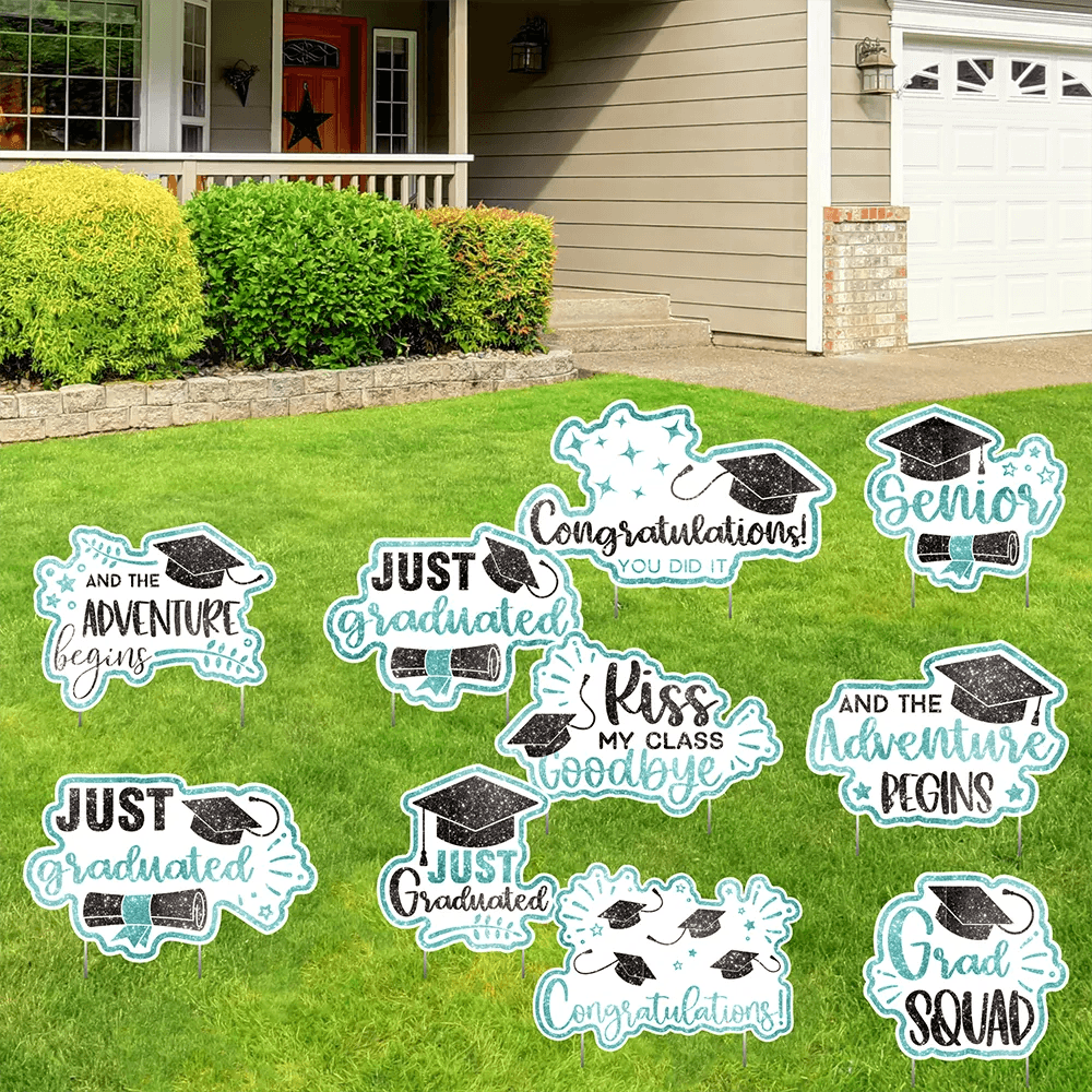 15" Graduation Sayings Yard Card Bundle | 10pc