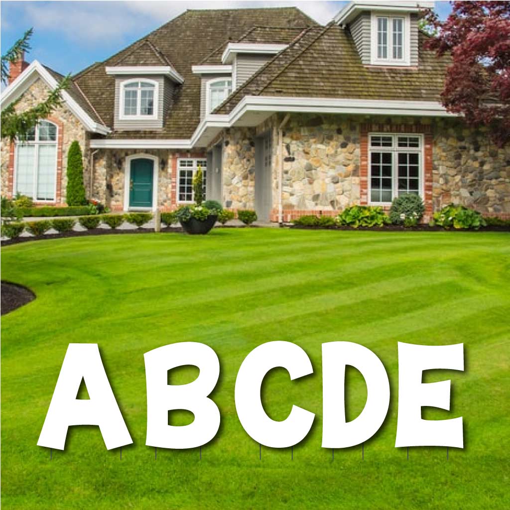 18" KG The Last Time Solid Color Alphabet Yard Letter Set - 26 pcs