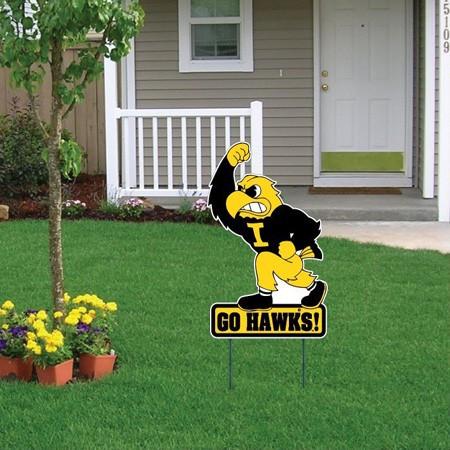 18"x24" University of Iowa Herky Yard Sign