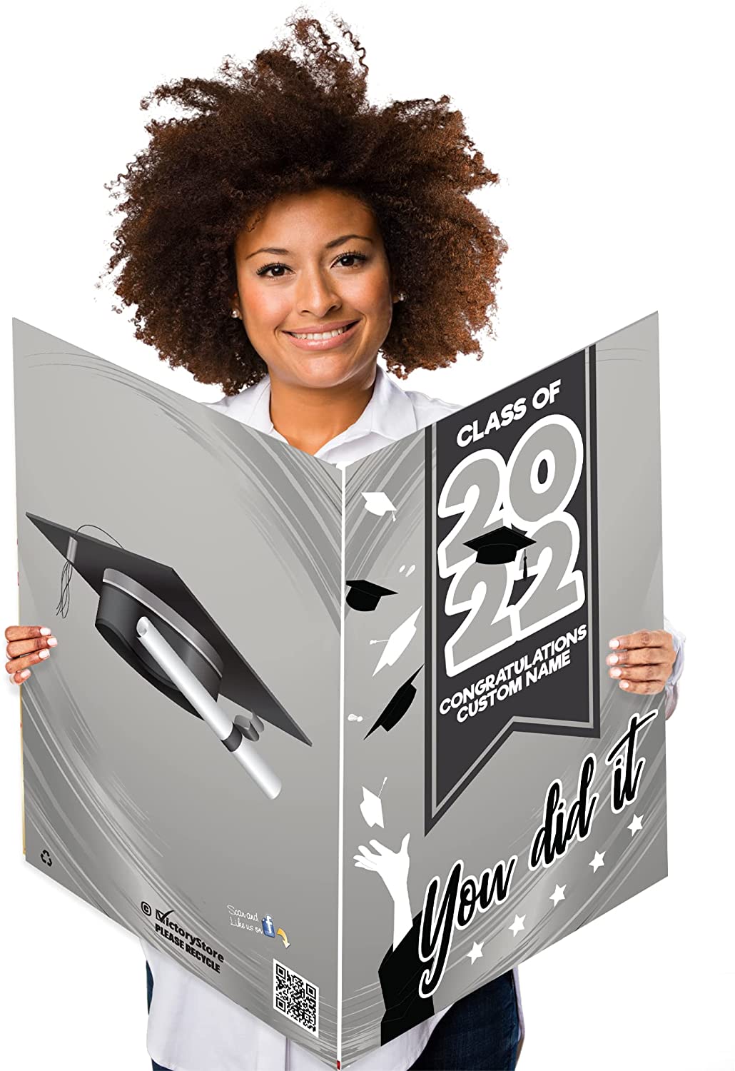 2' x 3' Custom You Made It Graduation Greeting Card