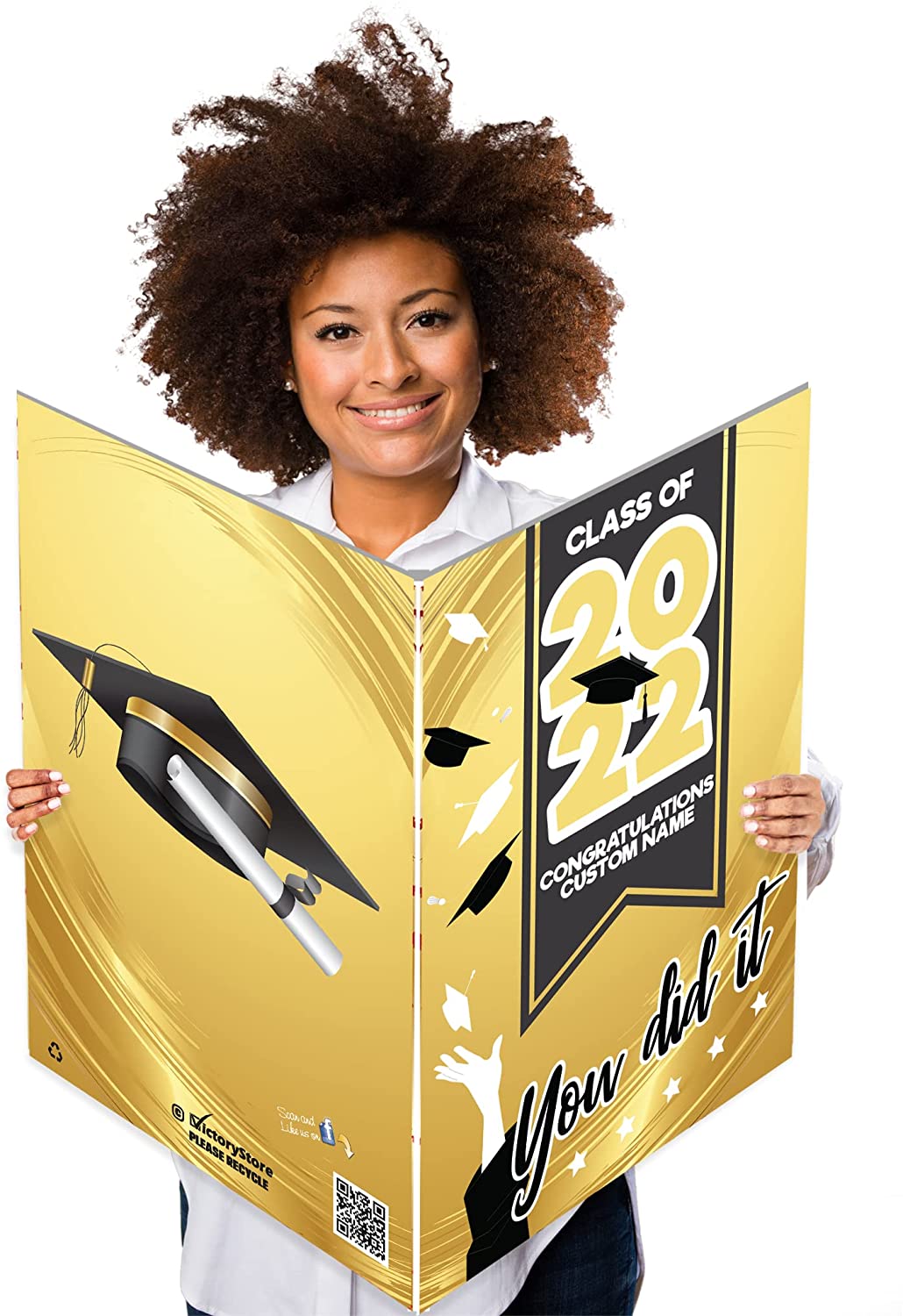 Giant You Did It Graduation Greeting Card | VictoryStore Silver Giant You Did It Graduation Greeting Card | VictoryStore Silver