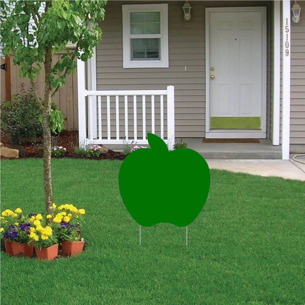 20" Apple Corrugated Plastic Yard Sign Blanks