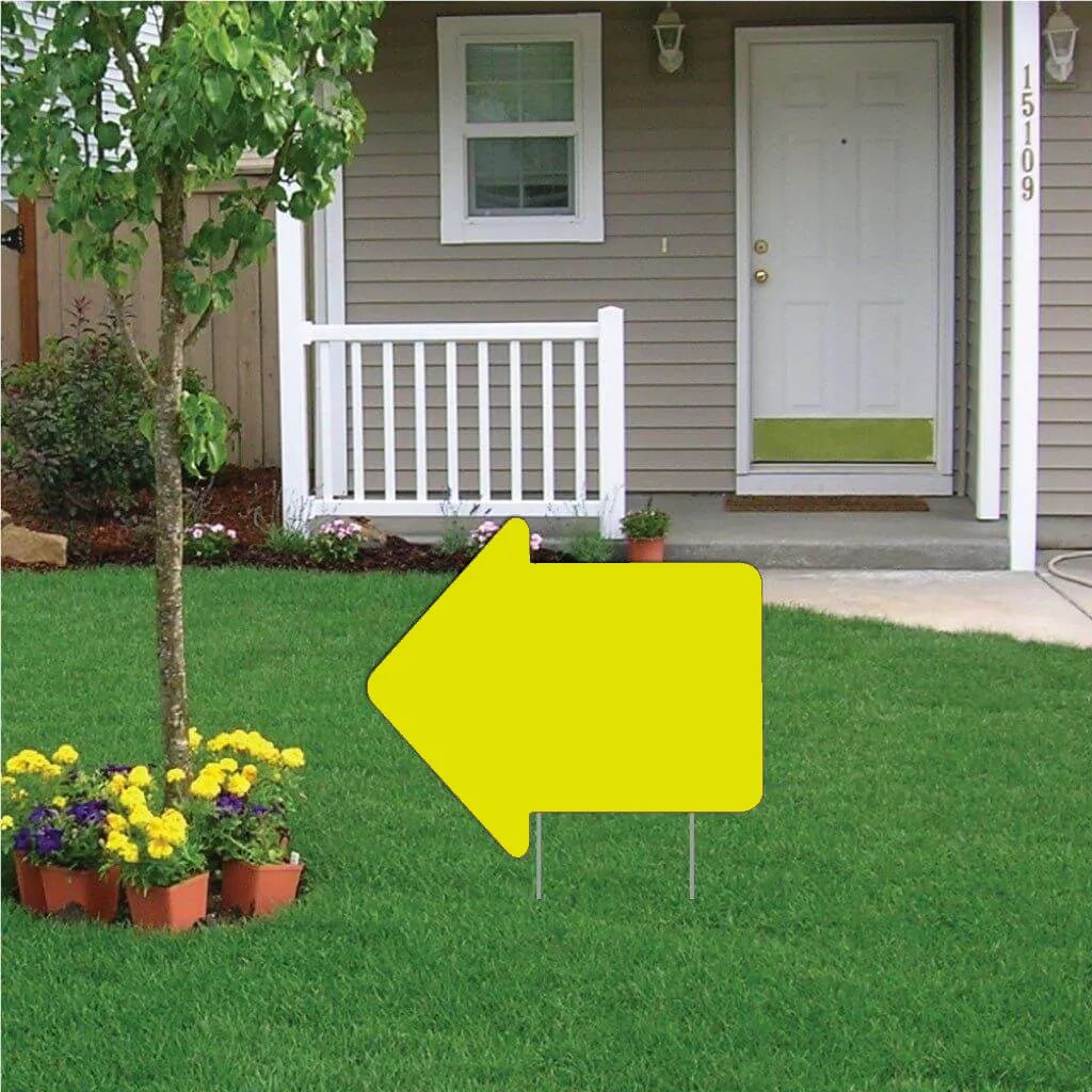 22" Arrow Corrugated Plastic Blank Yard Signs