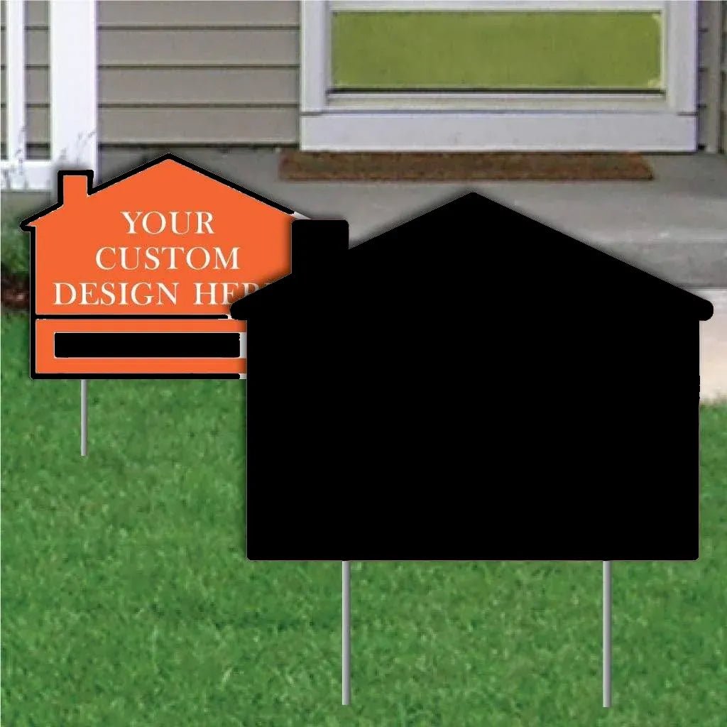 22" House Corrugated Plastic Yard Sign Blank