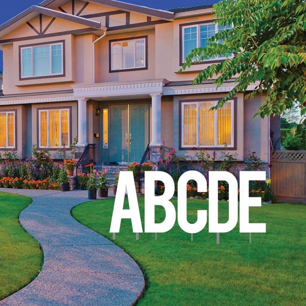 24" Bebas Solid Color Alphabet Set Yard Letter Set - 26 pcs