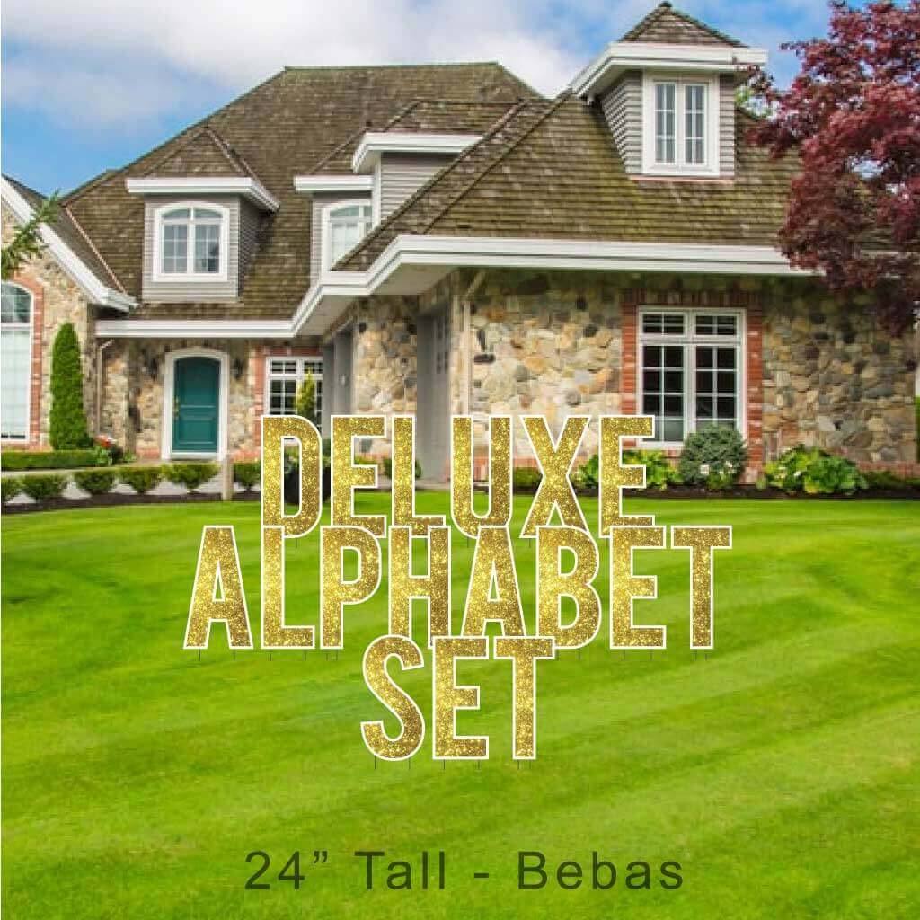 24" Bebas Sparkle Deluxe Alphabet Set - 130 pcs