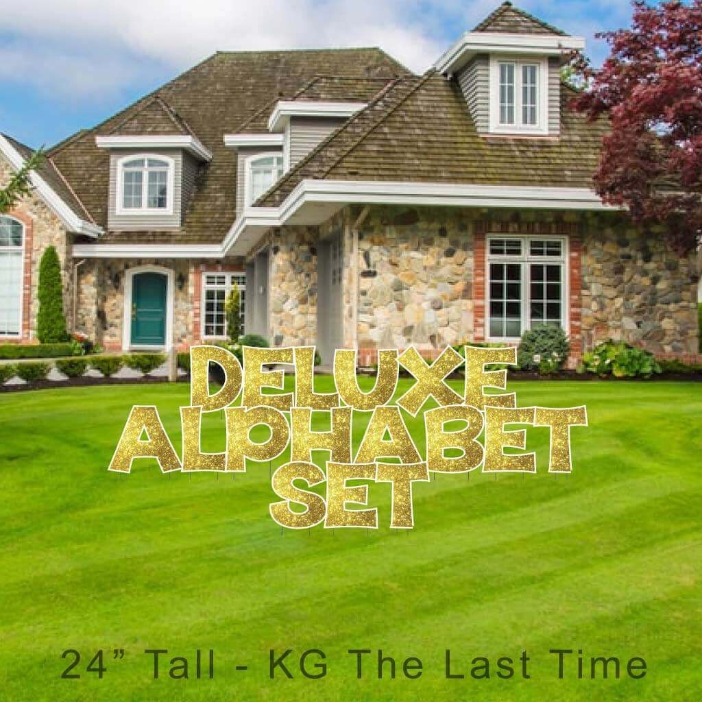24" KG The Last Time Sparkle Deluxe Alphabet Set - 130 pcs